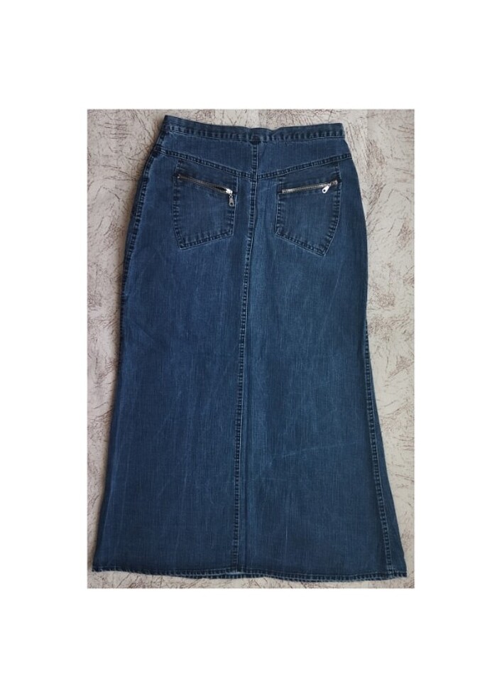 Kadın İnce Kot Etek (44 beden) - Görsel 2