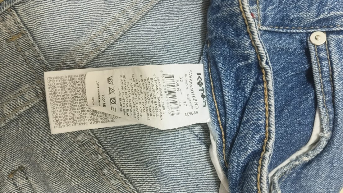 Erkek Mavi Regular Fit Denim Jean Dar Paça - Görsel 3