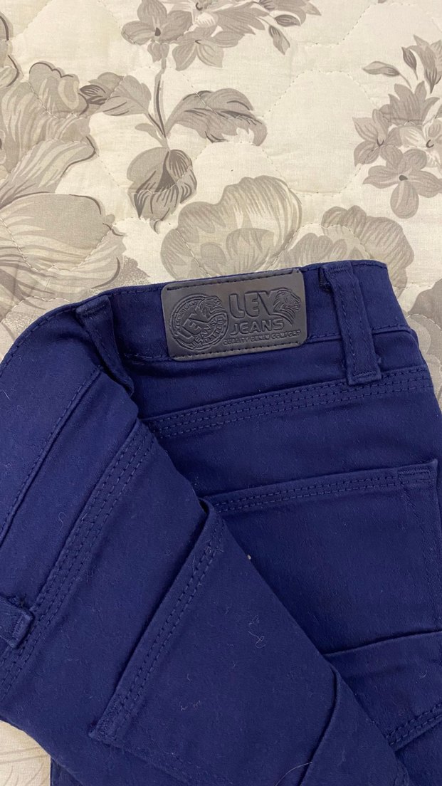 Kadın Lacivert Denim Pantolon Yüksek Bel - Görsel 4