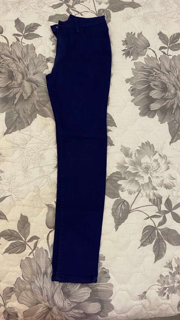 Kadın Lacivert Denim Pantolon Yüksek Bel - Görsel 2