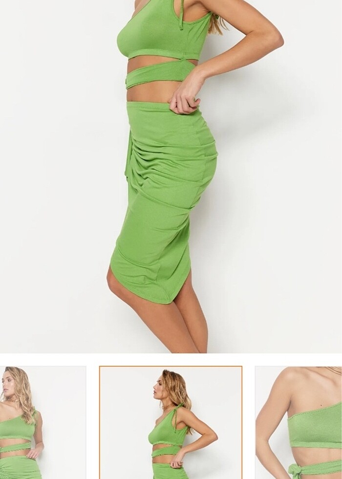 Yeşil elbise - Görsel 3