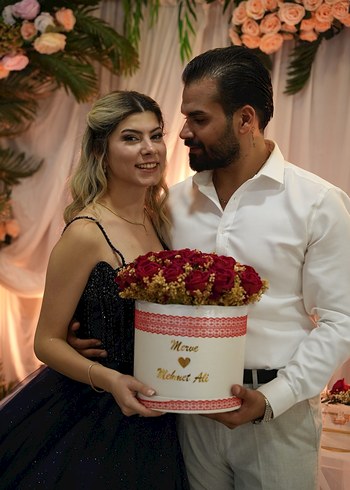 Beyaz Lale Aranjmanı Wedding Aksesuarı - Görsel 3