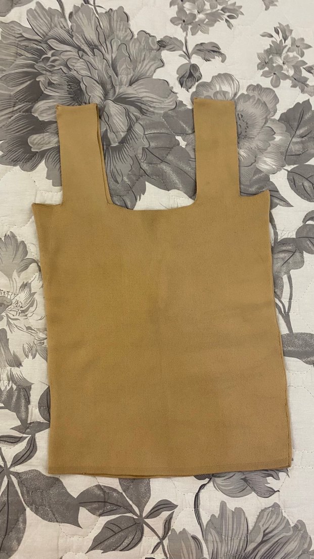 Bej Kadın Askılı tişört - Görsel 2