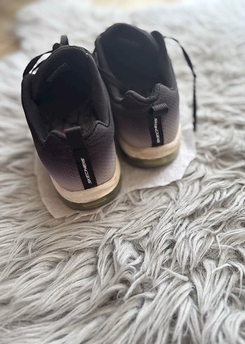 37,5 Beden gri Renk Gri Skechers Dolgu Topuklu Spor Ayakkabı
