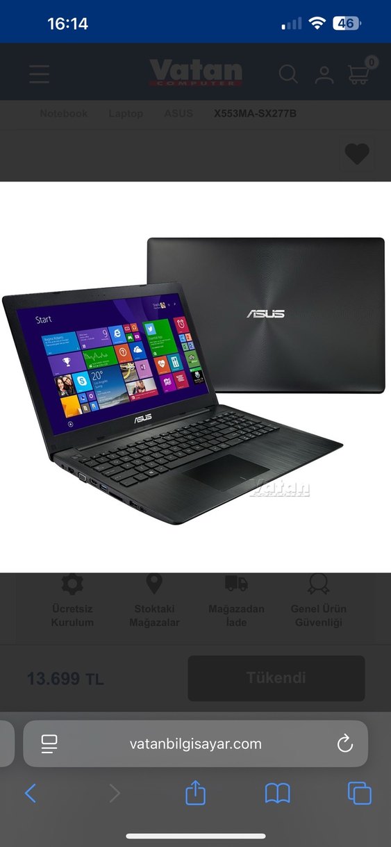 Asus Dizüstü Bilgisayar - Görsel 2