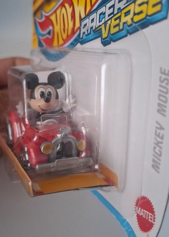 Kırmızı Hot Wheels Mickey Mouse Oyuncak Araba