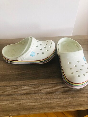 Crocs Crocs beyaz Simli terlik Sandalet