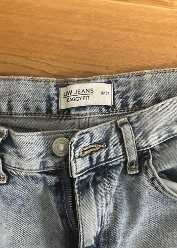 LCW Baggy Fit Mavi Pantolon W27 - Görsel 3