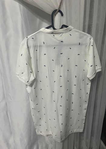 Gri Desenli Erkek Pamuk Polo Tişört - Görsel 3