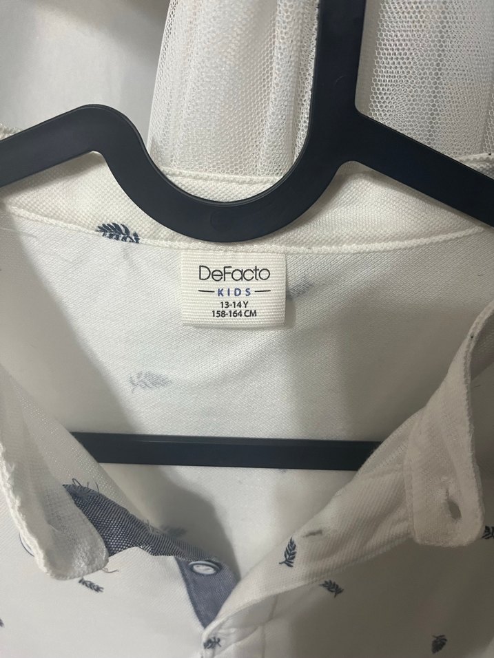 Gri Desenli Erkek Pamuk Polo Tişört - Görsel 2