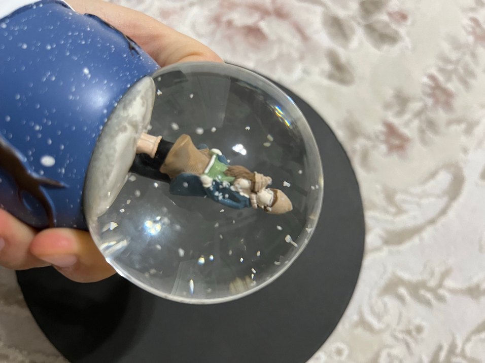 Mavi Kar Küresi Figürlü Süsleme - Görsel 2