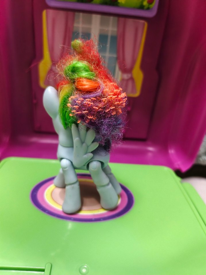 Renkli My Little Pony Figürü Rainbow dash eklemli - Görsel 2