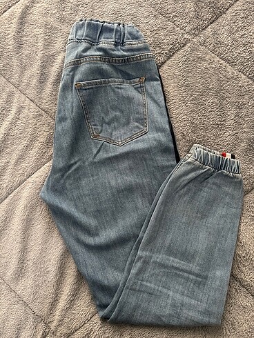 Paça lastikli kot pantolon