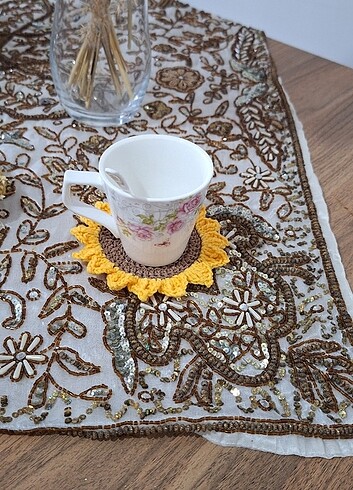  Papatya bardak altlığı 