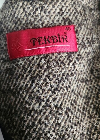40 Beden kahverengi Renk TEKBİR kışlık pardösü