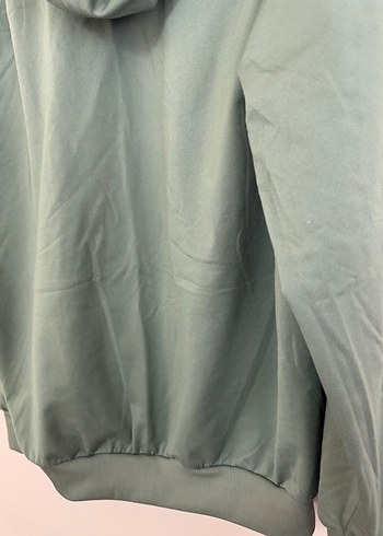 Olympus Yeşil Kapüşonlu Kadın Sweatshirt büyük beden