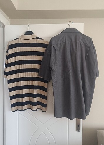 3xl Beden gri Renk 1 adet Lacoste 1 adet gömlek aynı fiyata
