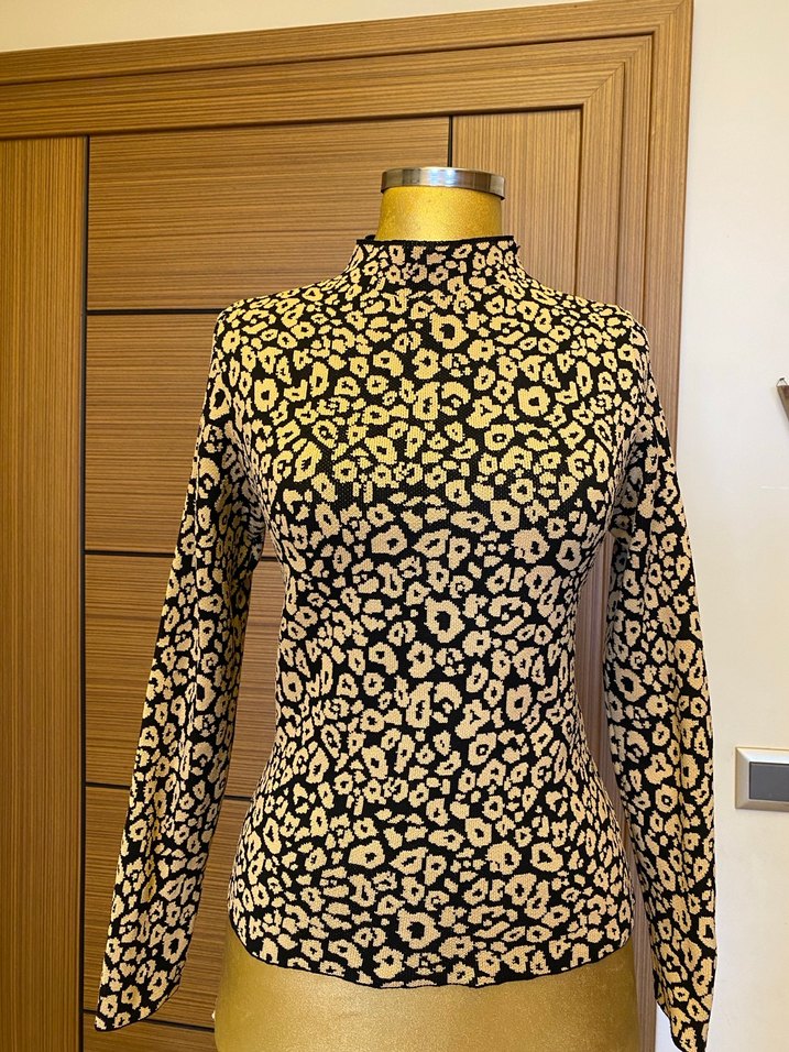 Leopar triko kazak - Görsel 5