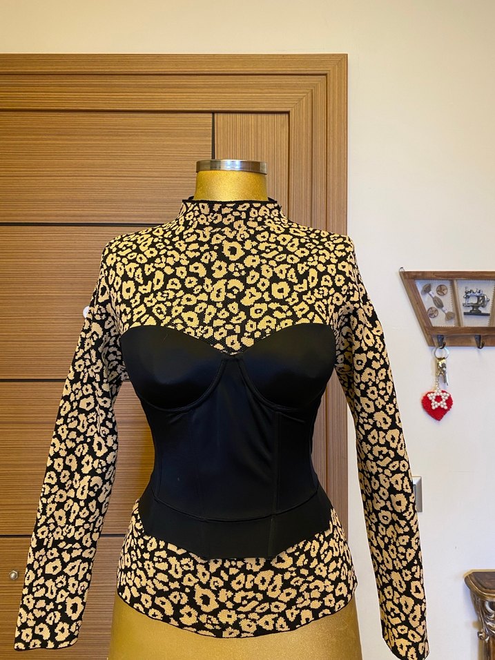 Leopar triko kazak - Görsel 2