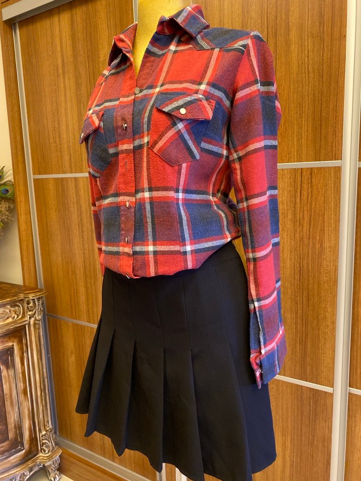 Siyah Pileli Midi Etek - Görsel 4