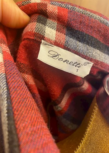 Kadın Kırmızı Kareli Düğmeli Gömlek - Görsel 3