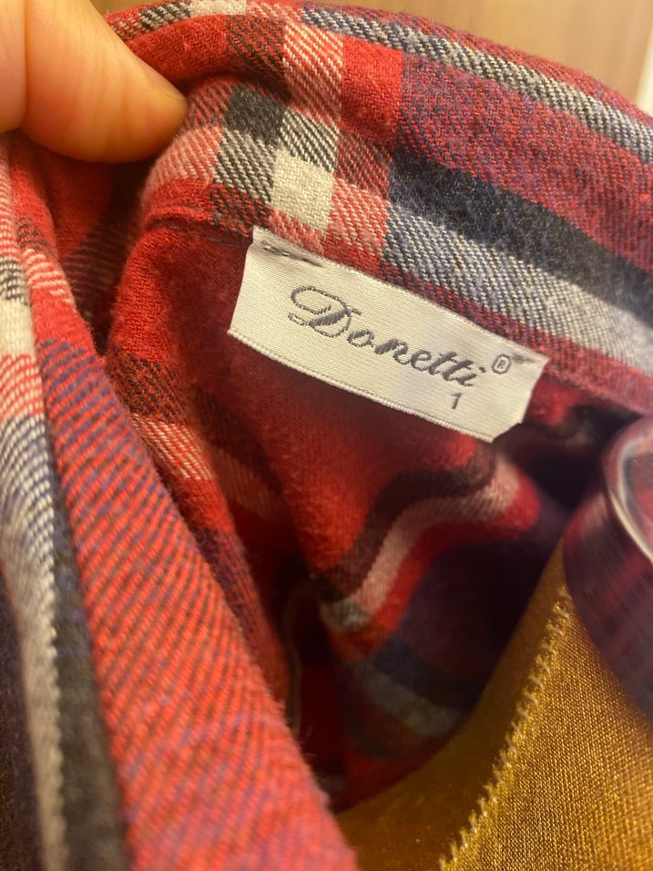 Kadın Kırmızı Kareli Düğmeli Gömlek - Görsel 3