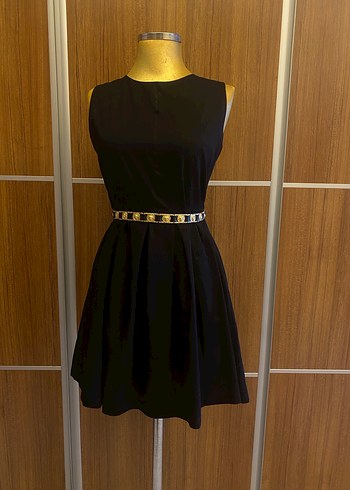 Siyah Klasik Uzun Abiye Elbise - Görsel 3