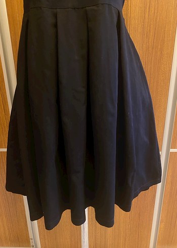 Siyah Klasik Uzun Abiye Elbise - Görsel 11