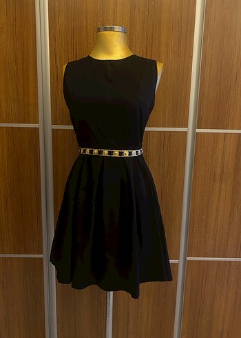 Siyah Klasik Uzun Abiye Elbise - Görsel 2