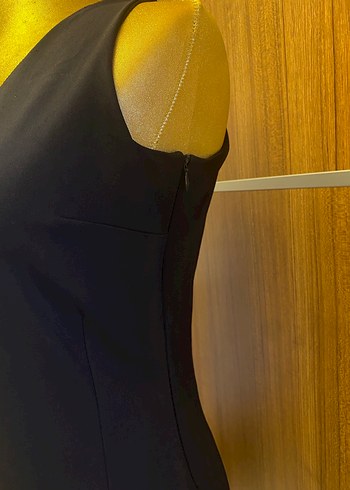 Kemer Detaylı Slacivert Mini  Elbise - Görsel 6