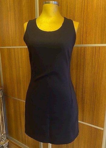 Kemer Detaylı Slacivert Mini  Elbise - Görsel 7