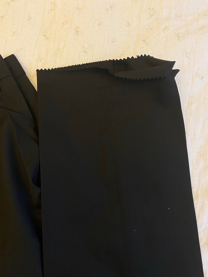 Düğmeli Siyah erkek Kumaş Pantolon - Görsel 3