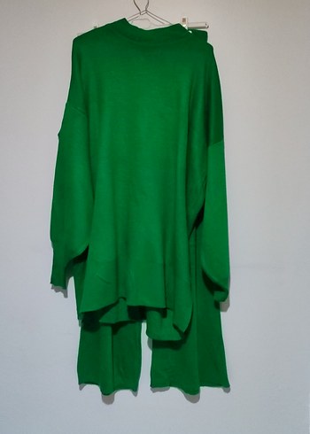 Kadın Yeşil Oversize Triko Kazak
