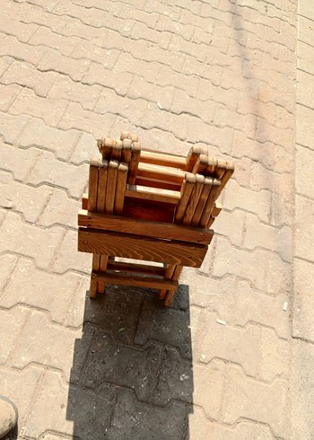 Açılır Katlanabilir Ahşap Çocuk Taburesi - Görsel 3