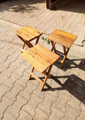 Açılır Katlanabilir Ahşap Çocuk Taburesi - Görsel 2