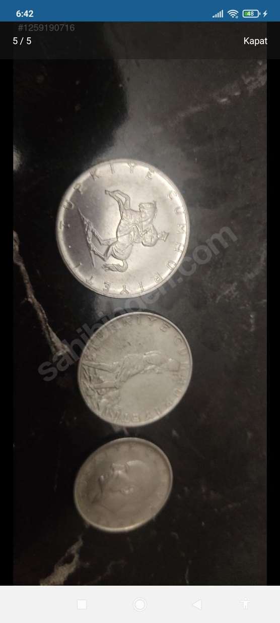 Madeni eski nostaljik paralar - Görsel 4