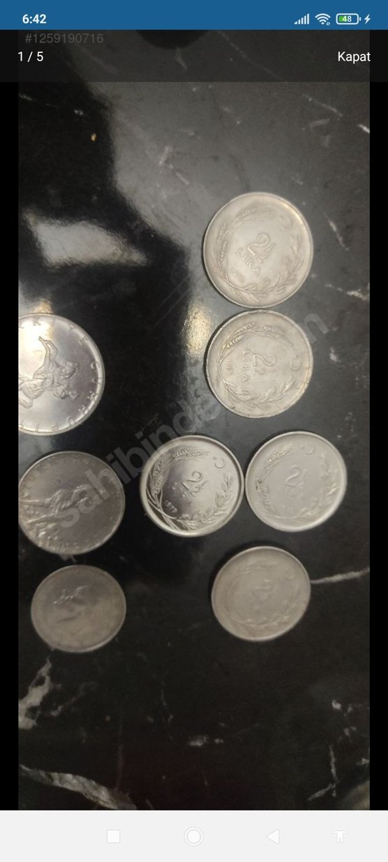 Madeni eski nostaljik paralar - Görsel 3