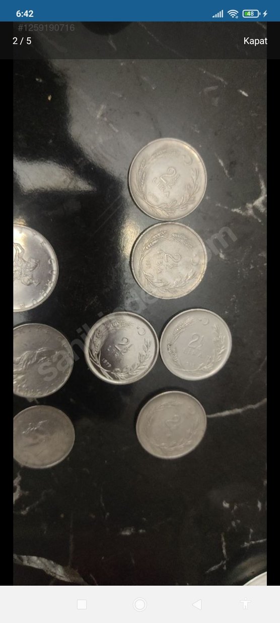 Madeni eski nostaljik paralar - Görsel 2