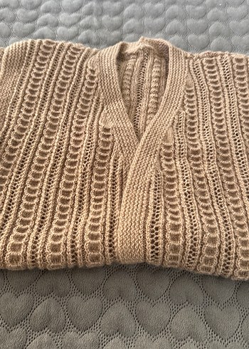 Kadın Bej Örgü Süveter - Görsel 3