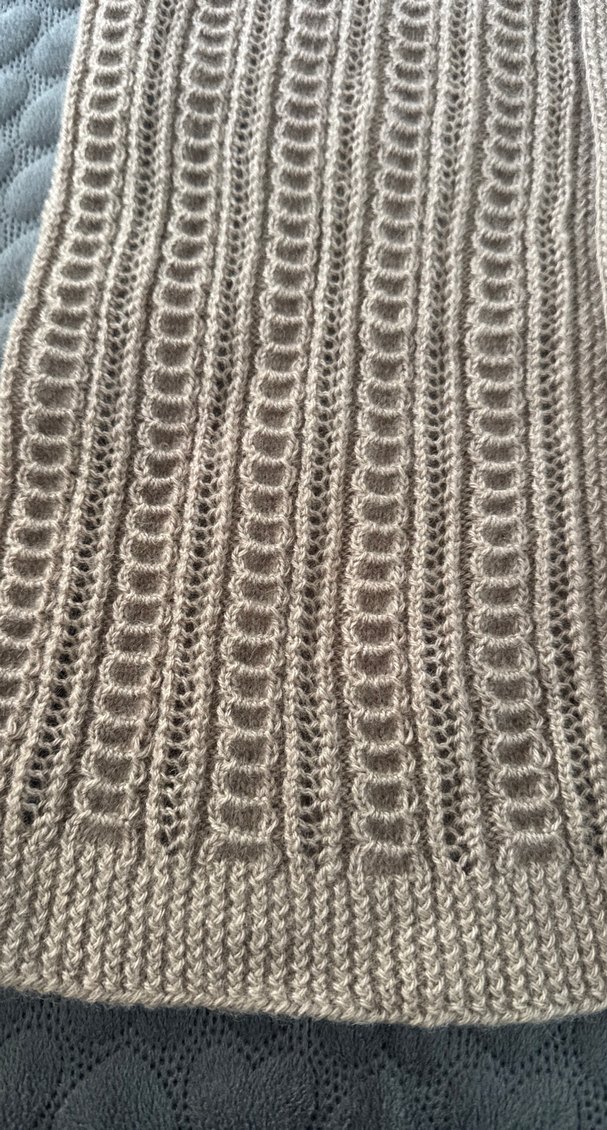 Kadın Bej Örgü Süveter - Görsel 2