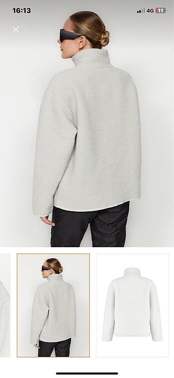 m Beden gri Renk Polar sweatshirt mont