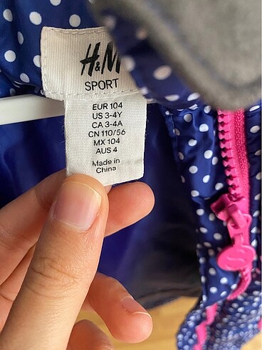4 Yaş Beden H&M Kız Çocuk Mont