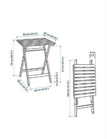 Ikea İkea Masa Sandalye Takımı