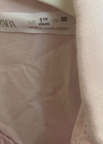 Kız Çocuk Pembe Keten Düğmeli Yelek - Görsel 3