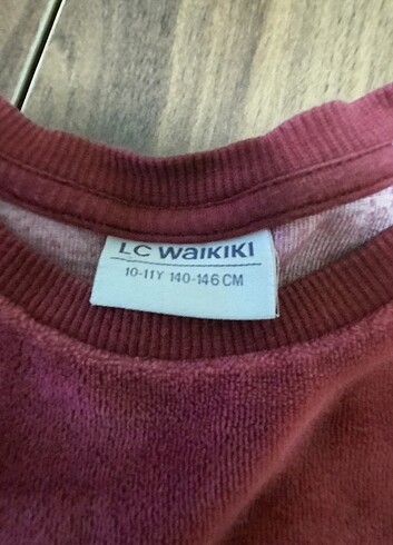 10 Yaş Beden Kadife sweatshirt