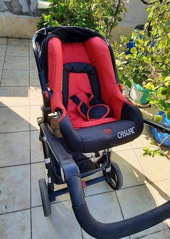 Kırmızı Casual Bebek Arabası - Görsel 7