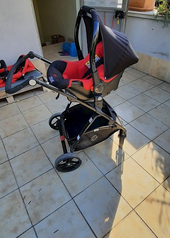 Kırmızı Casual Bebek Arabası - Görsel 6