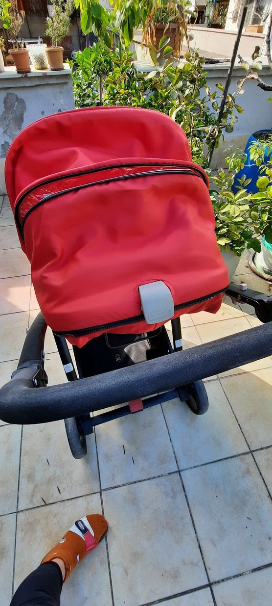 Kırmızı Casual Bebek Arabası - Görsel 3