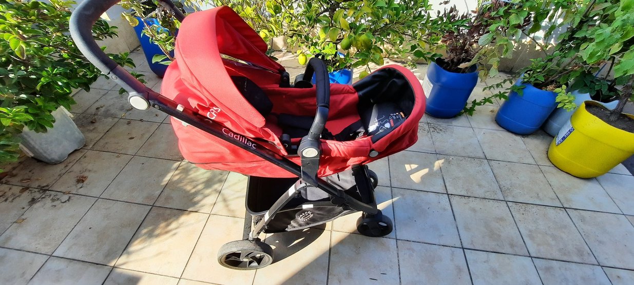 Kırmızı Casual Bebek Arabası - Görsel 5