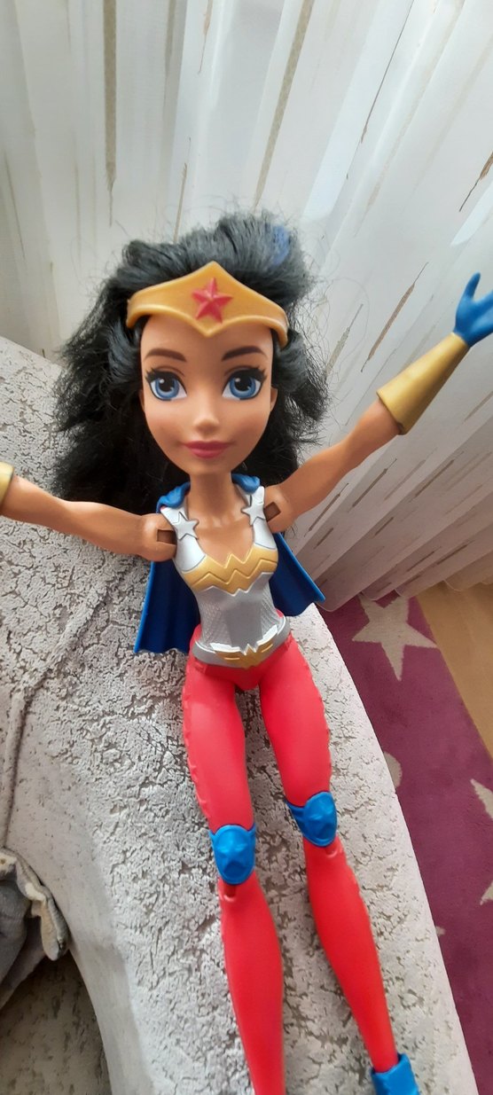 Parlak Gri Wonder Woman Aksiyon Figürü - Görsel 2